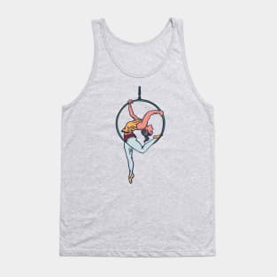 Aerial Acrobat Circus Performer Sketch Tank Top